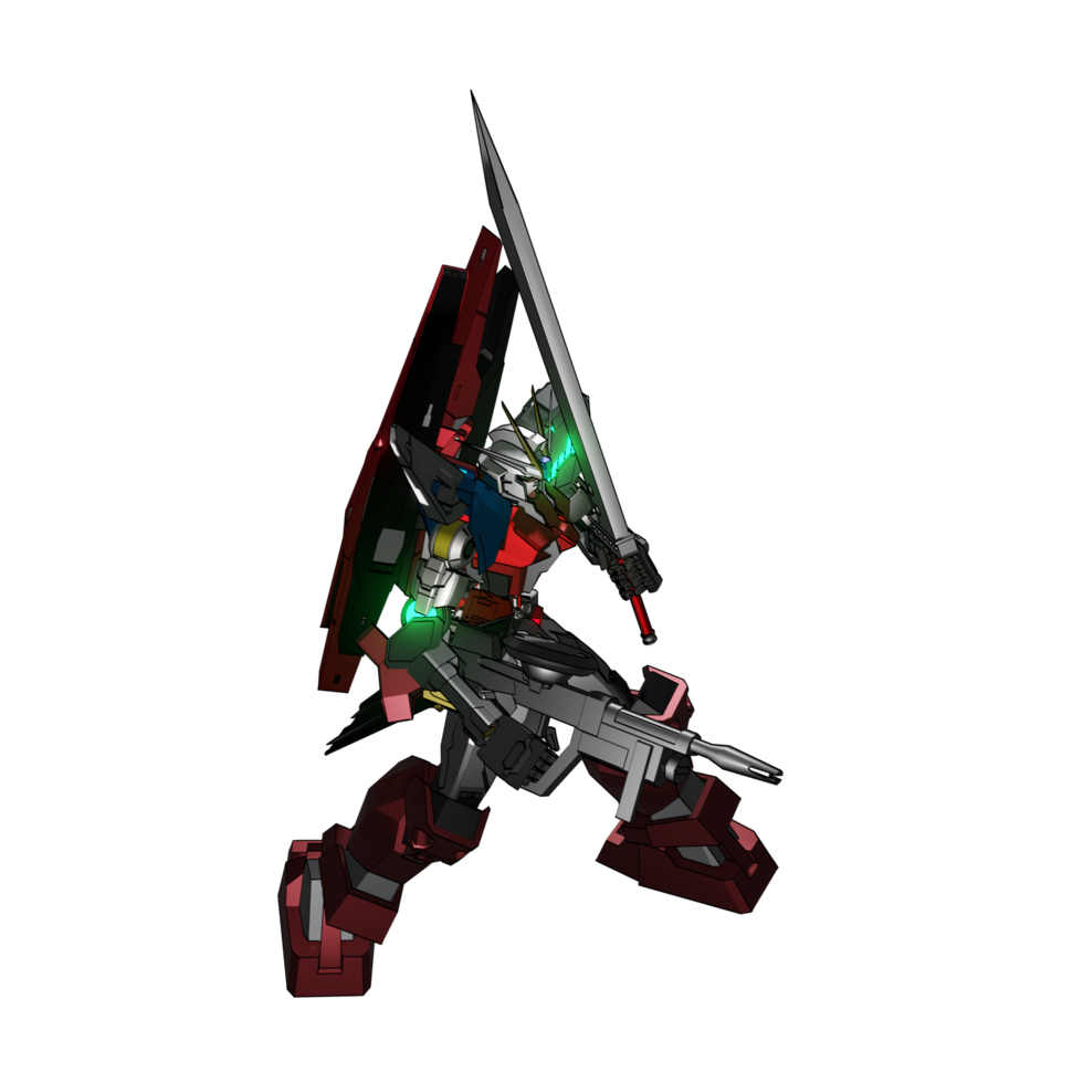 Mecha attack pose png