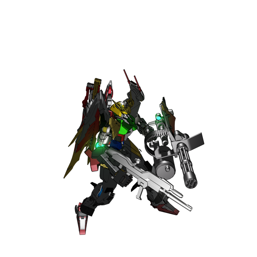 mecha redo till ge sig på png