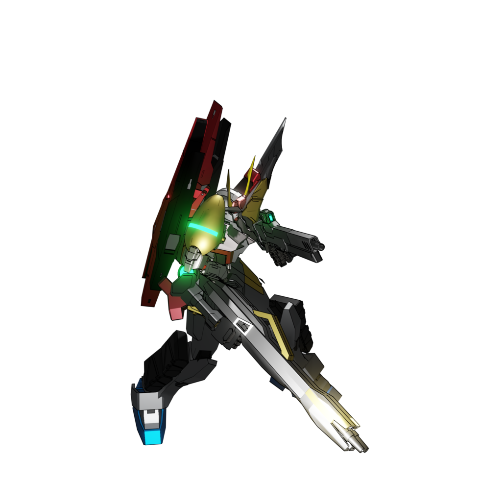 mecha redo till ge sig på png