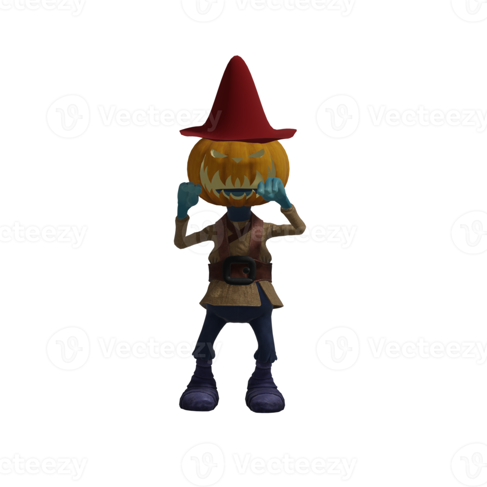 Pumpkin monsters dancing png