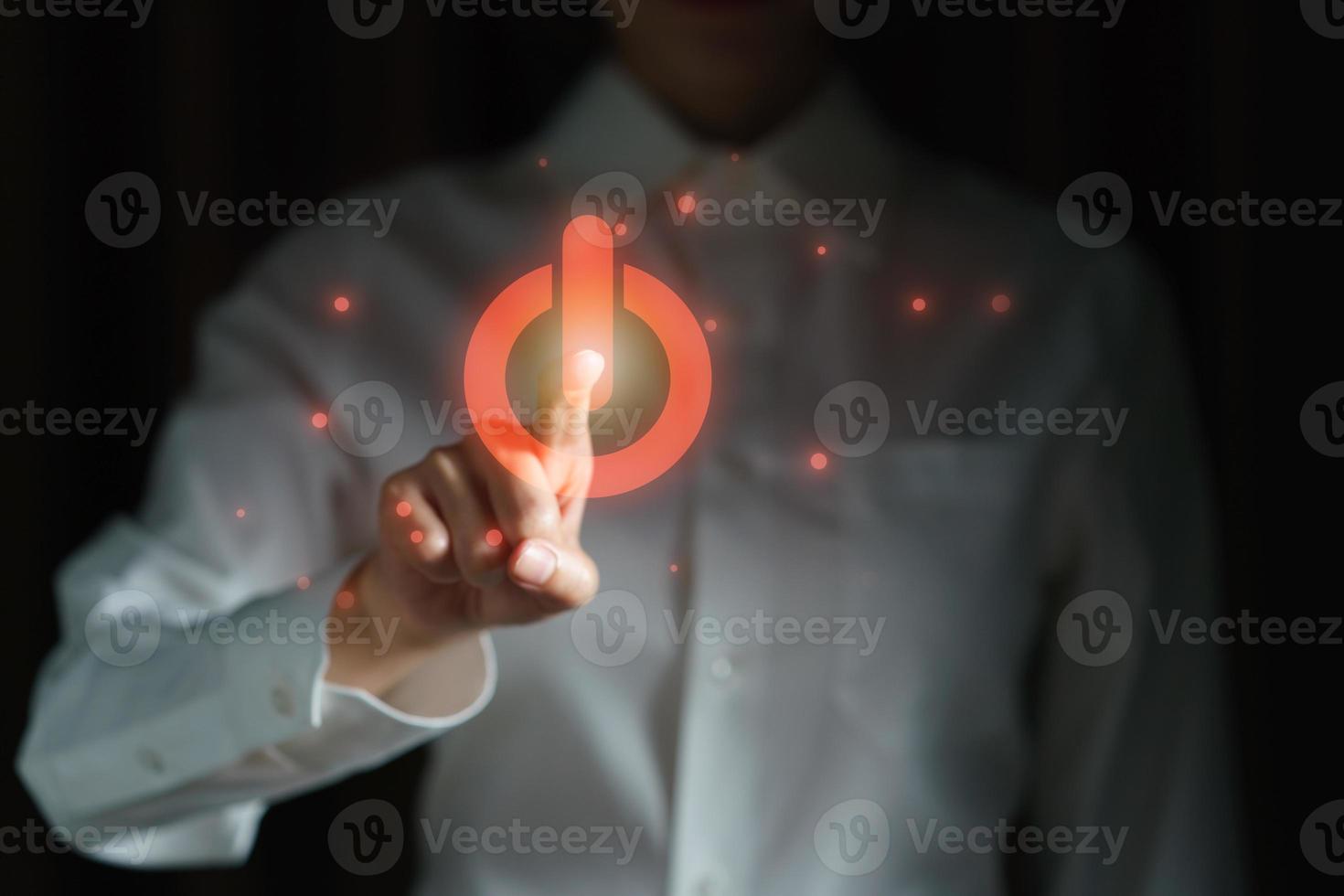 View of a business hand press open symbol photo