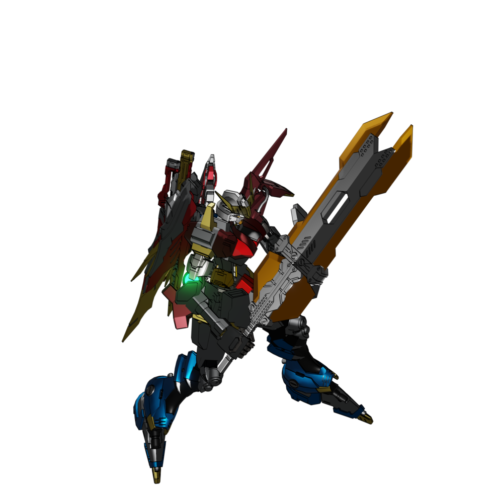 Mecha zum Angriff bereit png