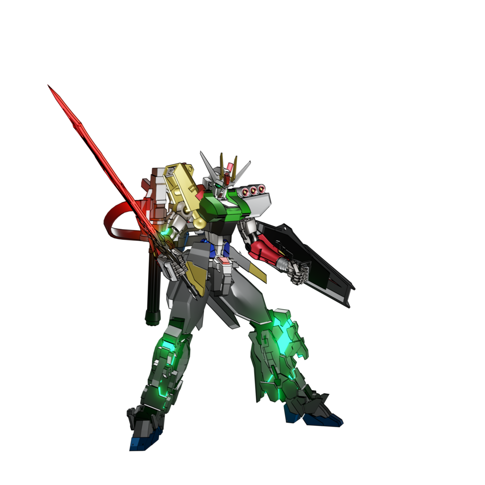 mecha listo para atacar png