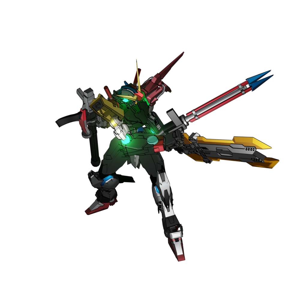 mecha listo para atacar png