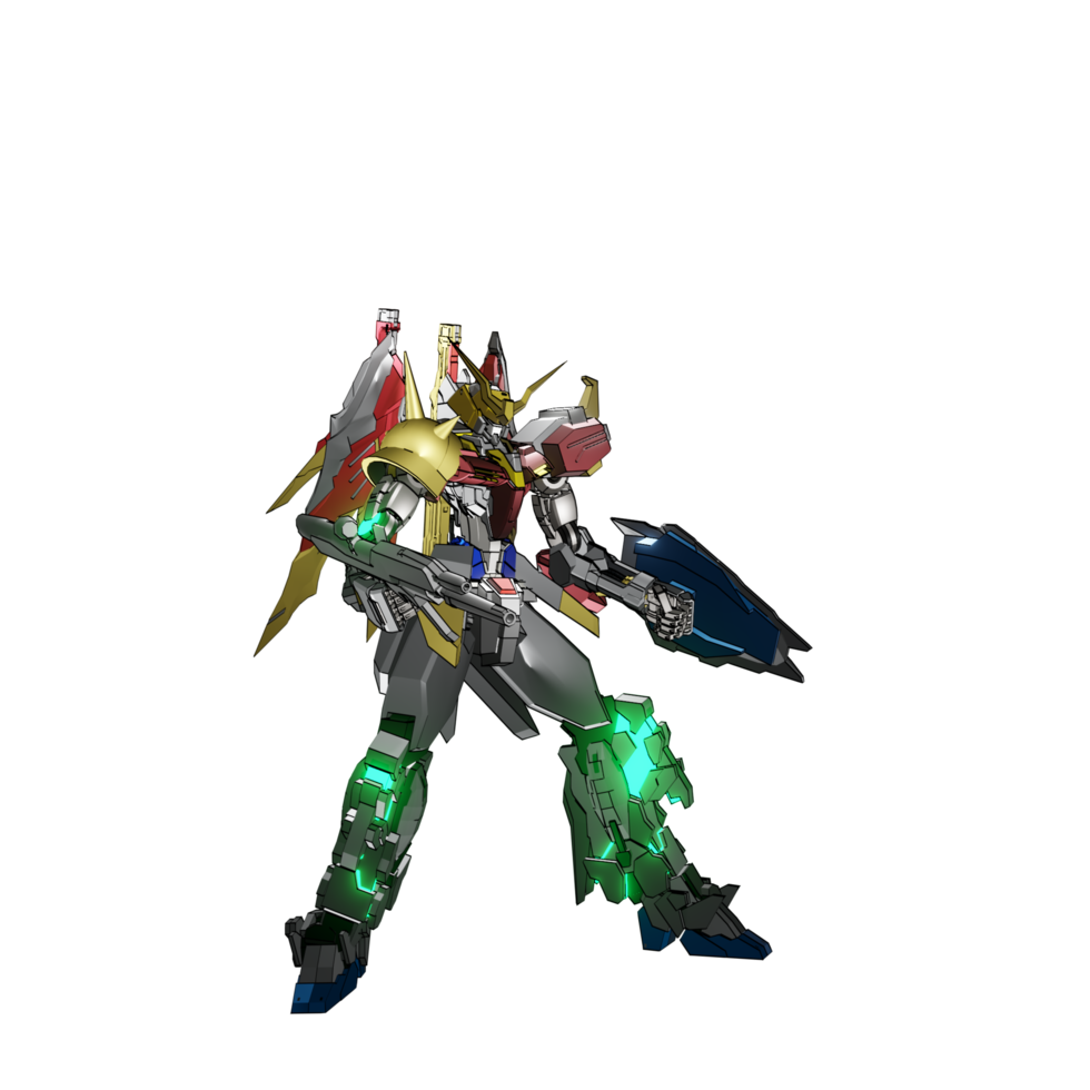 Mecha-Angriffspose png