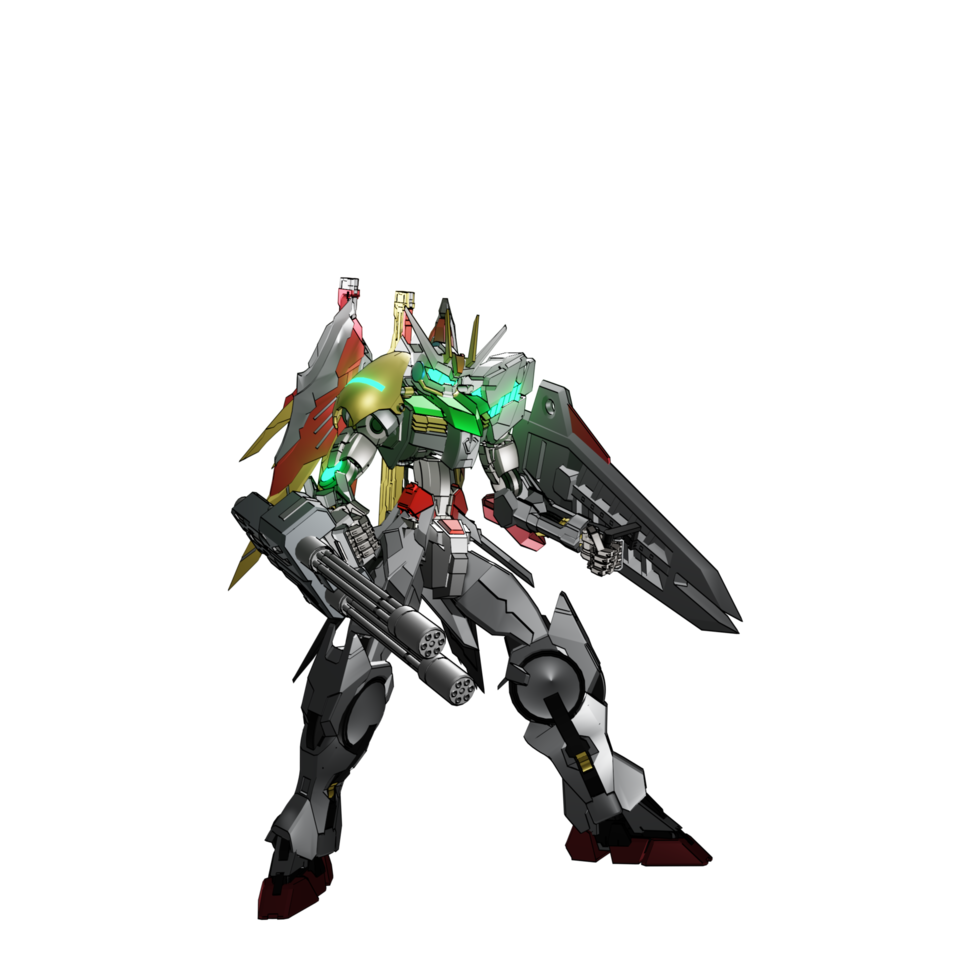 Mecha attack pose png