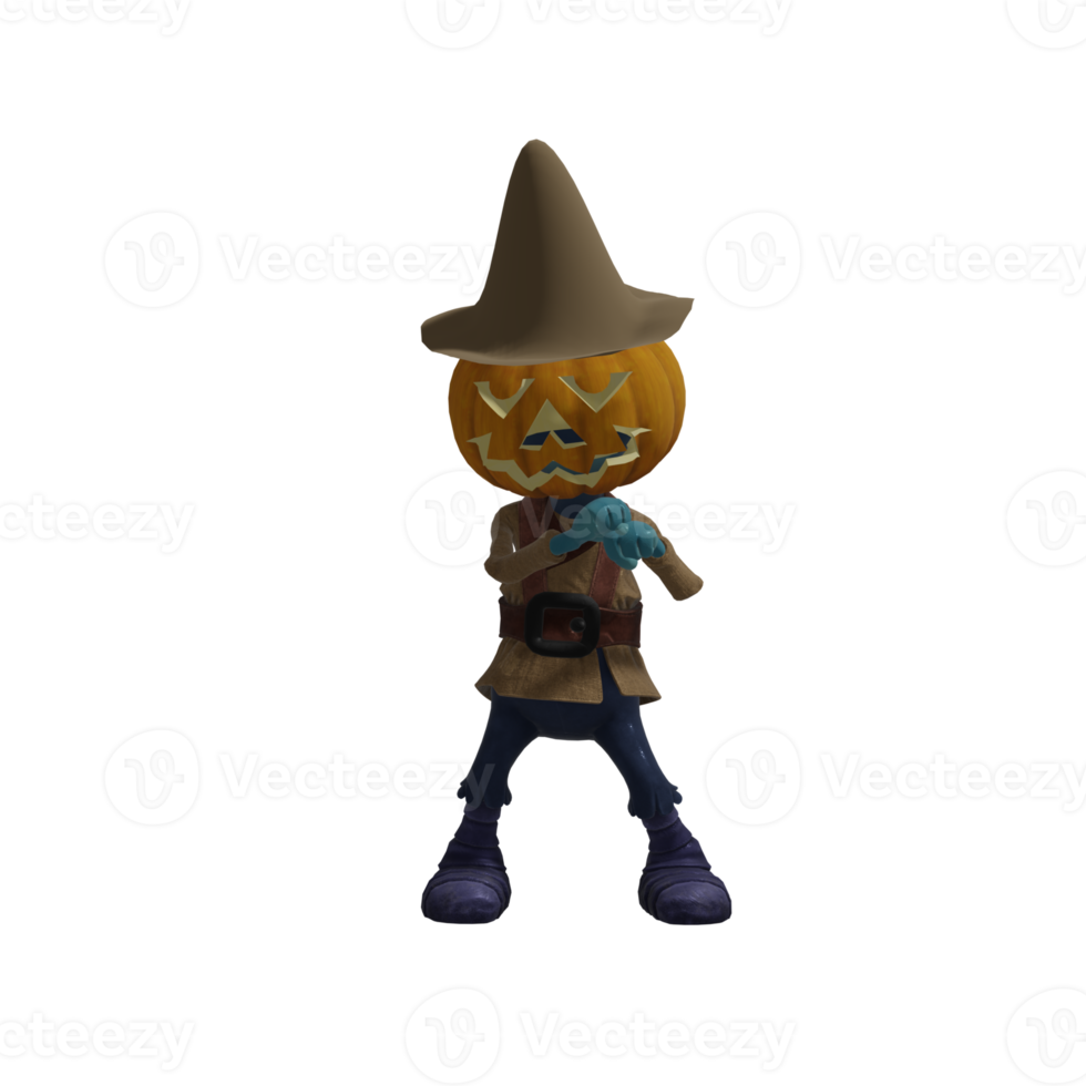 zucca mostro posa Halloween png