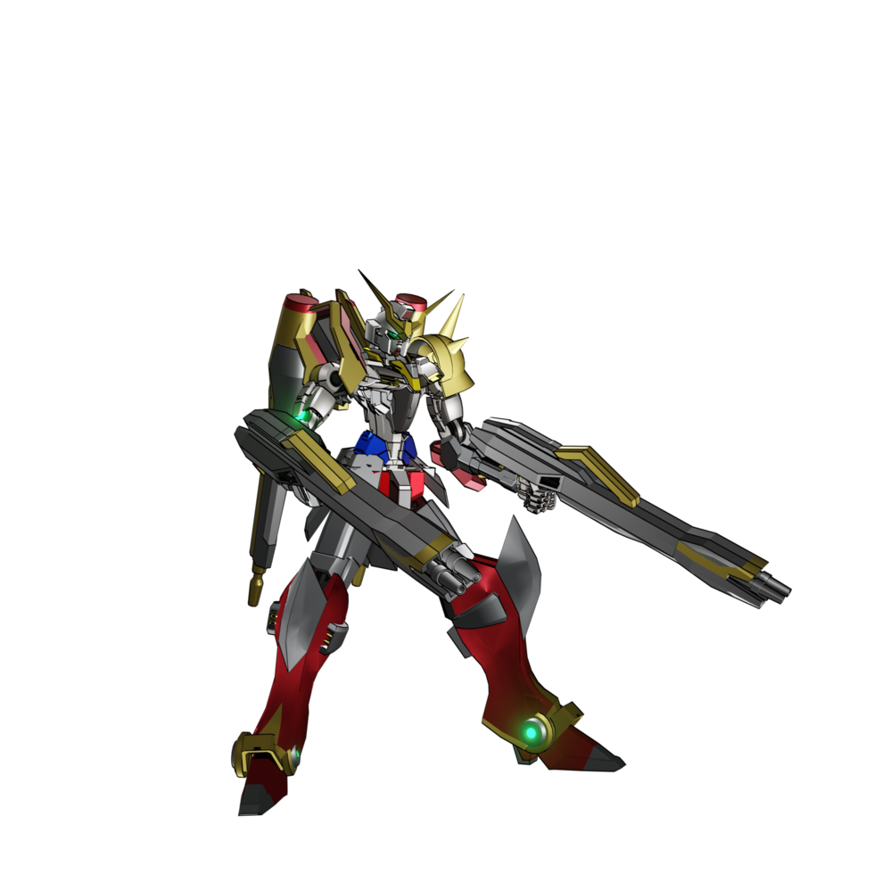 mecha redo till ge sig på png