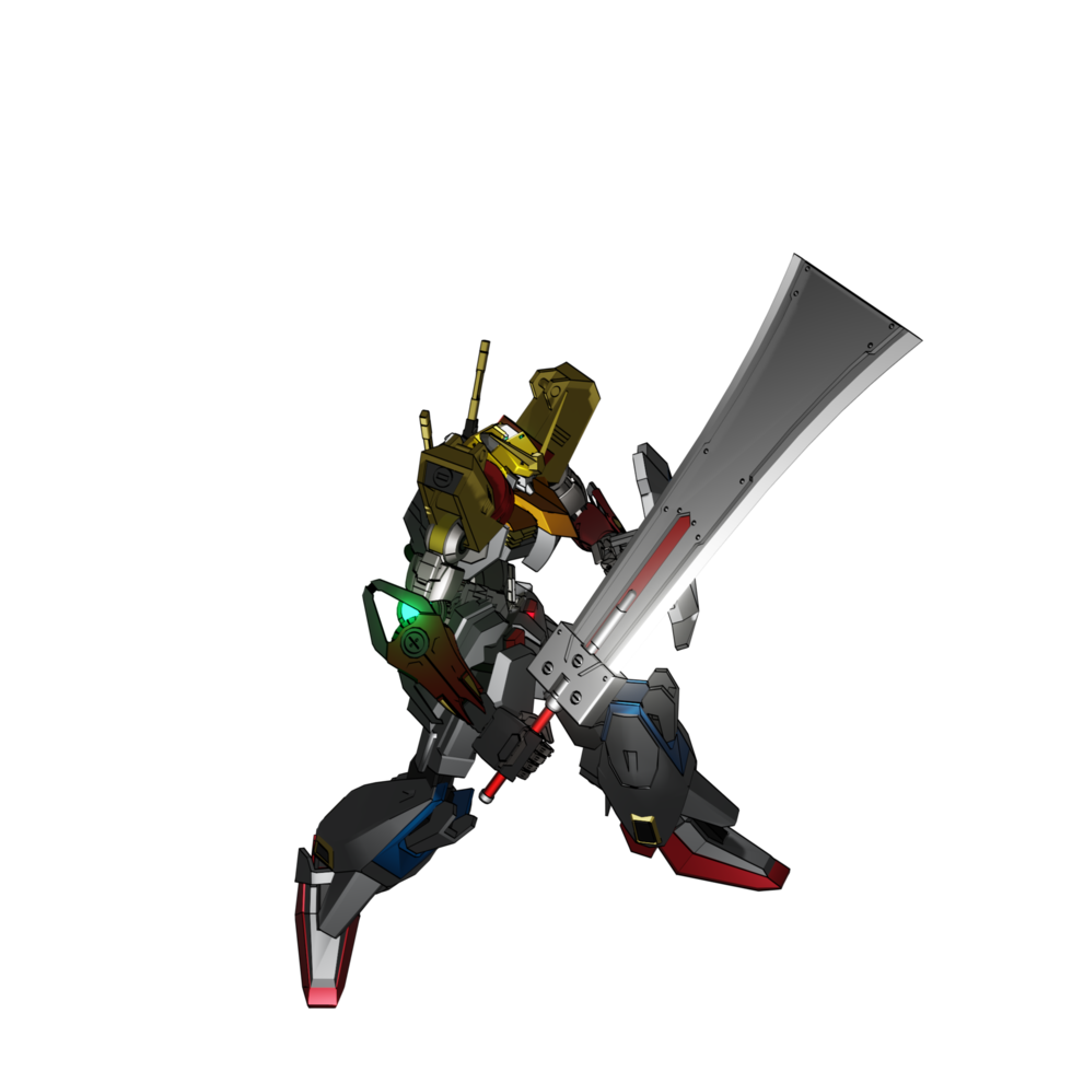 pose d'attaque mecha png