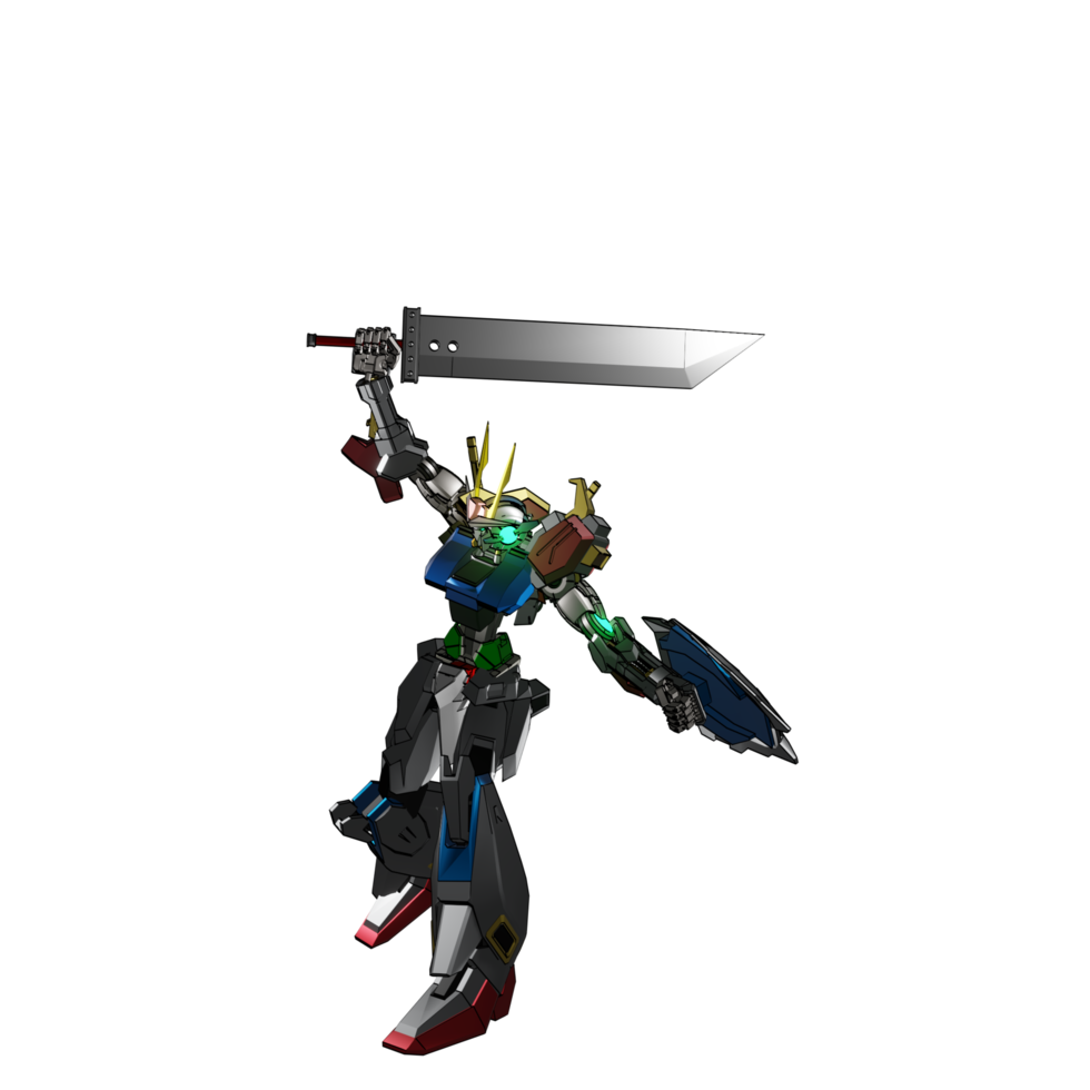 mecha listo para atacar png