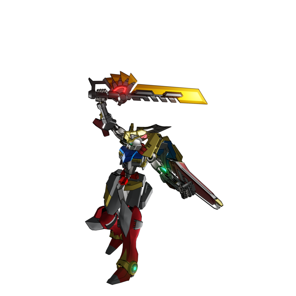 Mecha-Angriffspose png