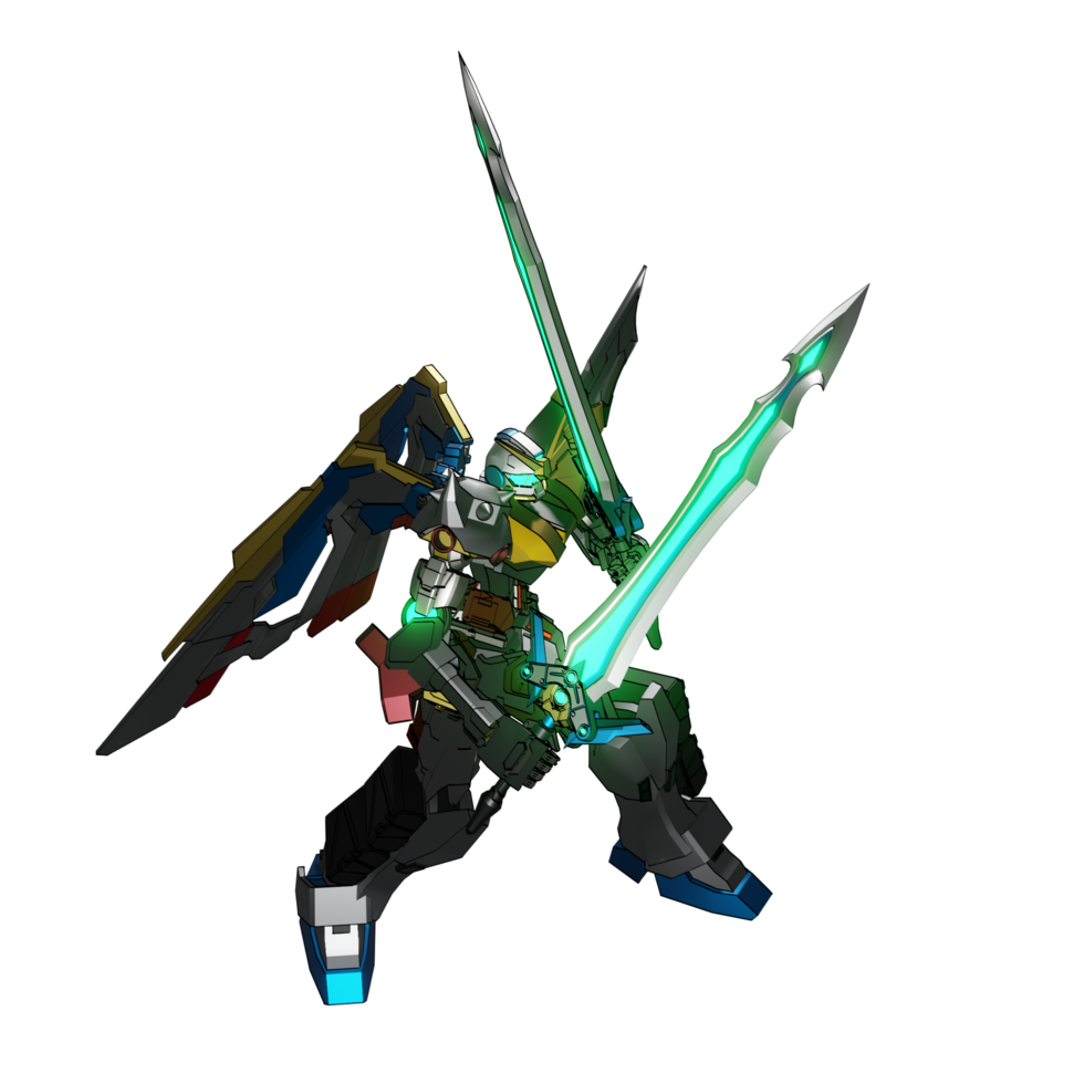 Mecha attack pose png