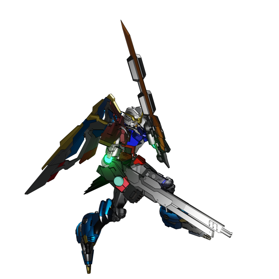 Mecha attack pose png