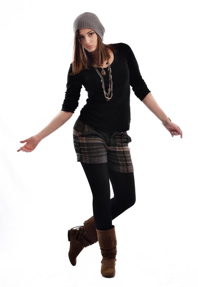 young woman dancing photo