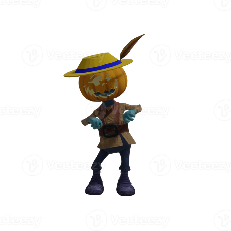 zucca mostro posa Halloween png