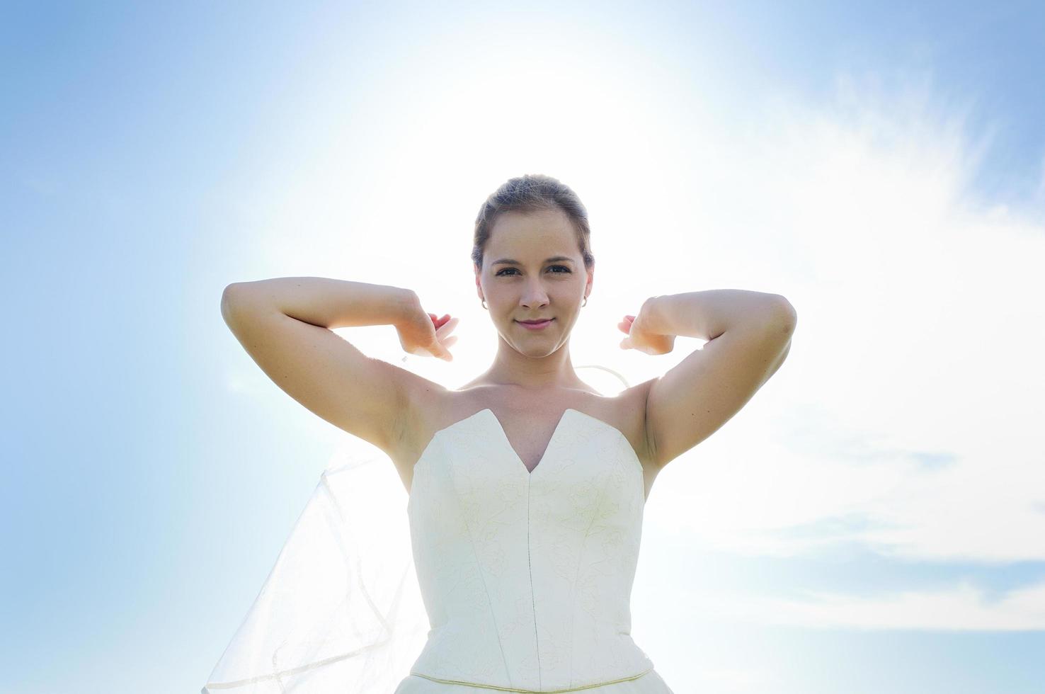 bride outdoor view photo