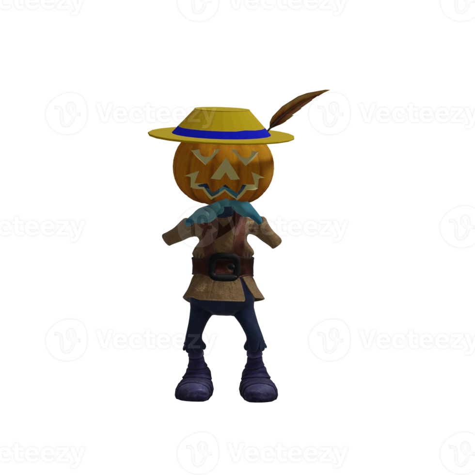 Pumpkin monsters dancing png