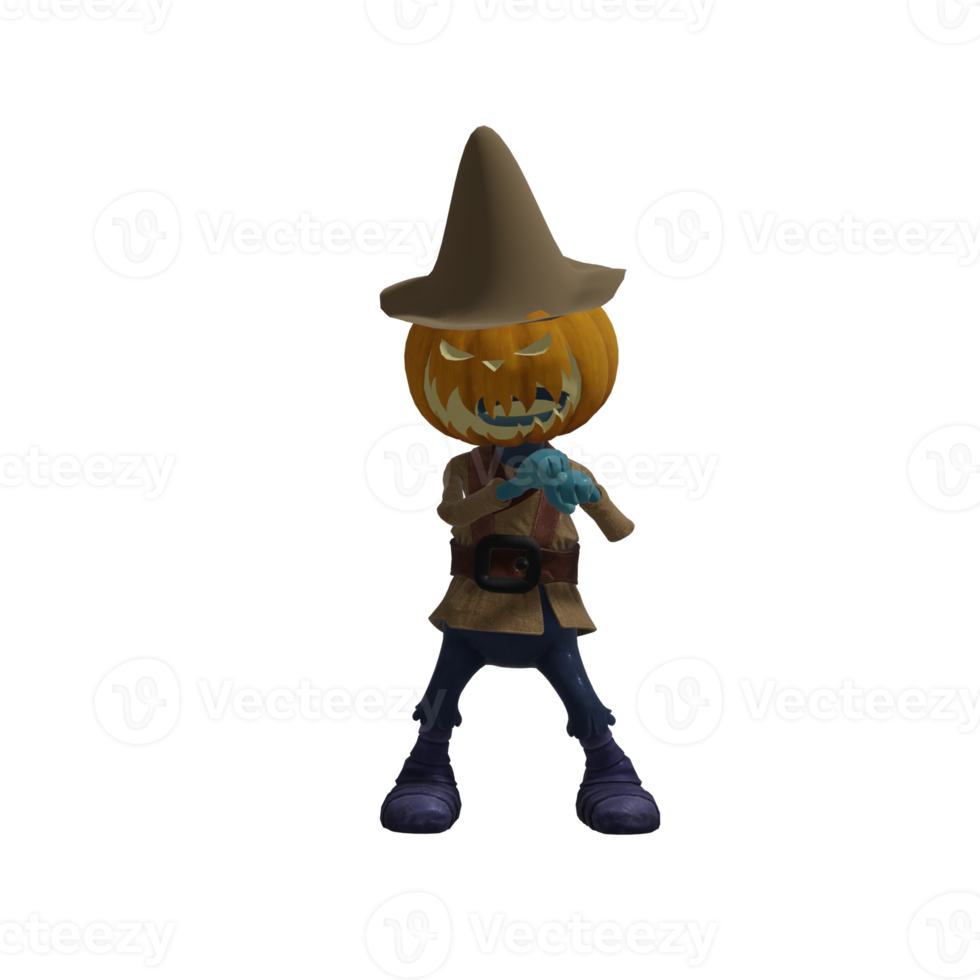 Pumpkin monsters dancing png