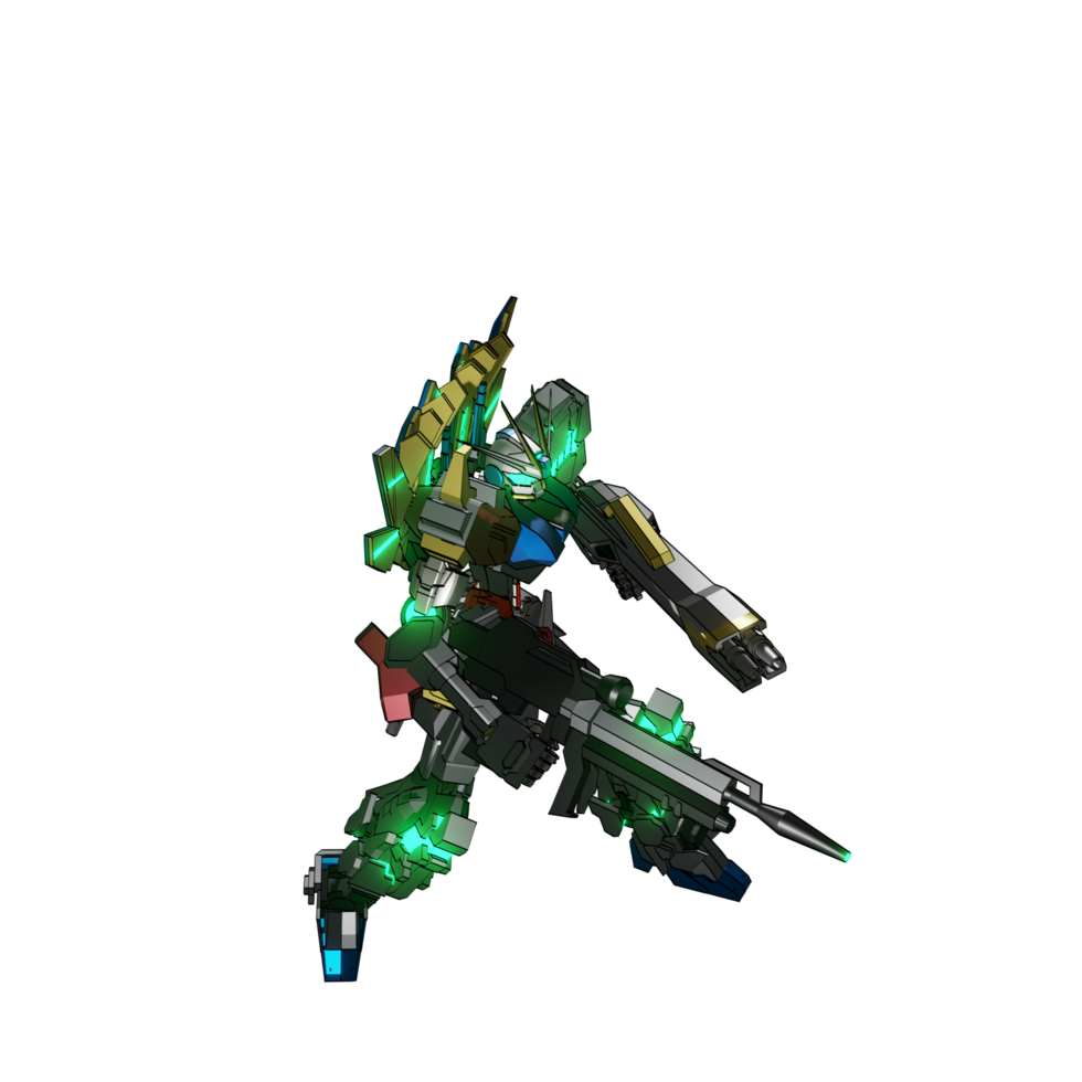 mecha redo till ge sig på png