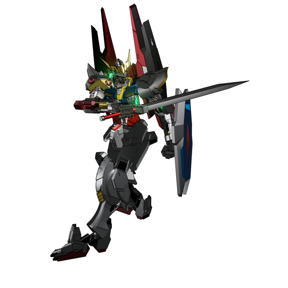 mecha listo para atacar png