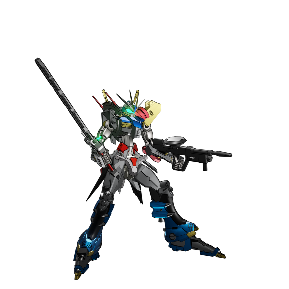 pose de ataque mecha png