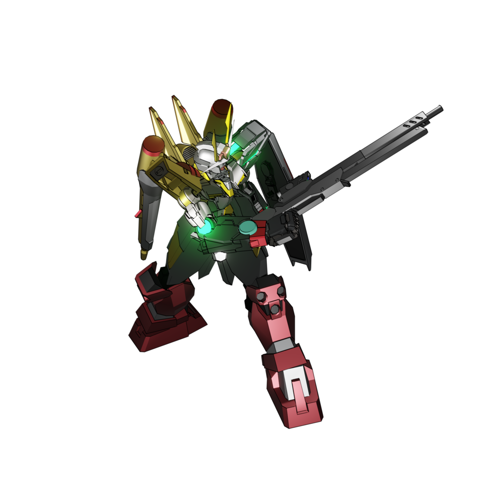 Mecha prêt à attaquer png