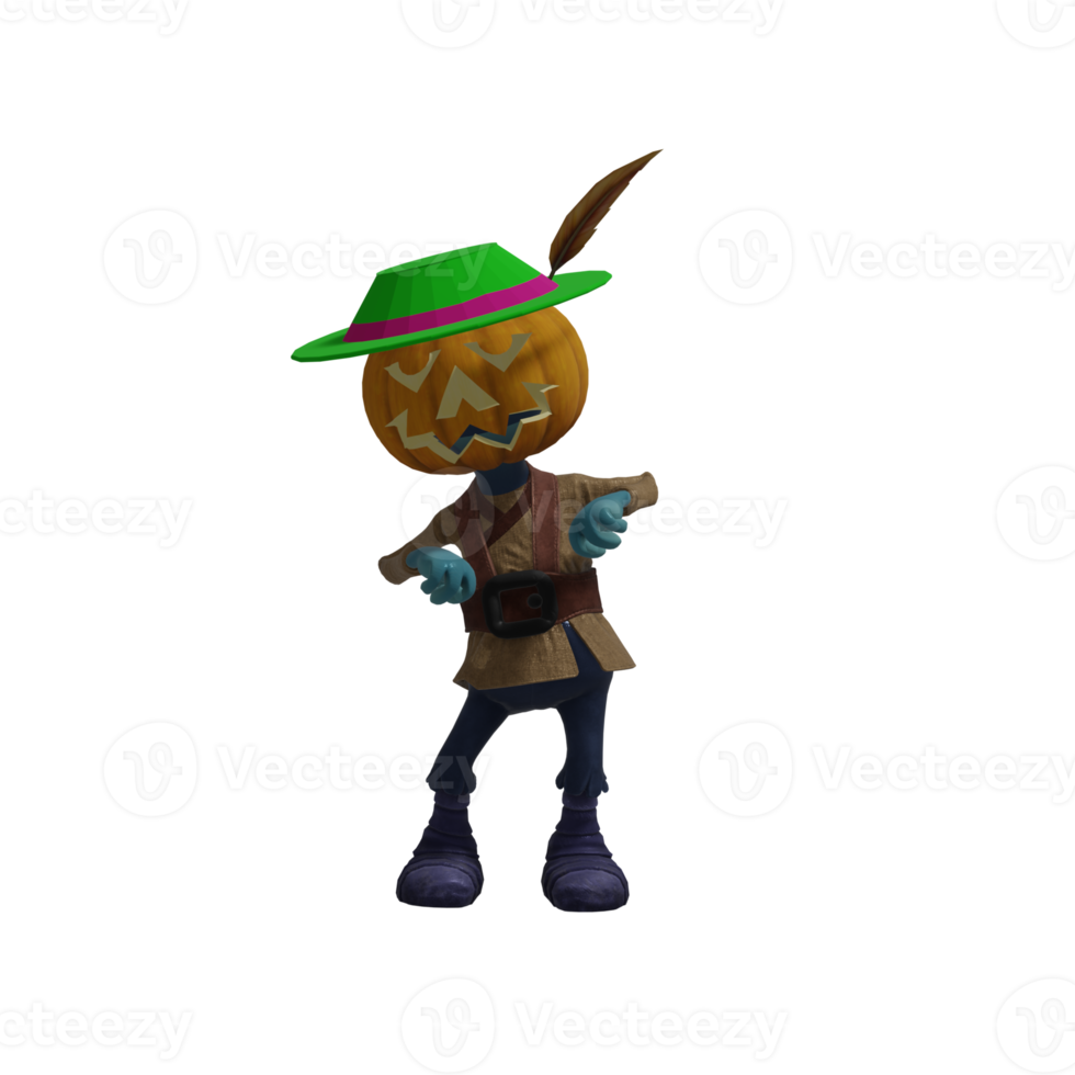 zucca mostro posa Halloween png