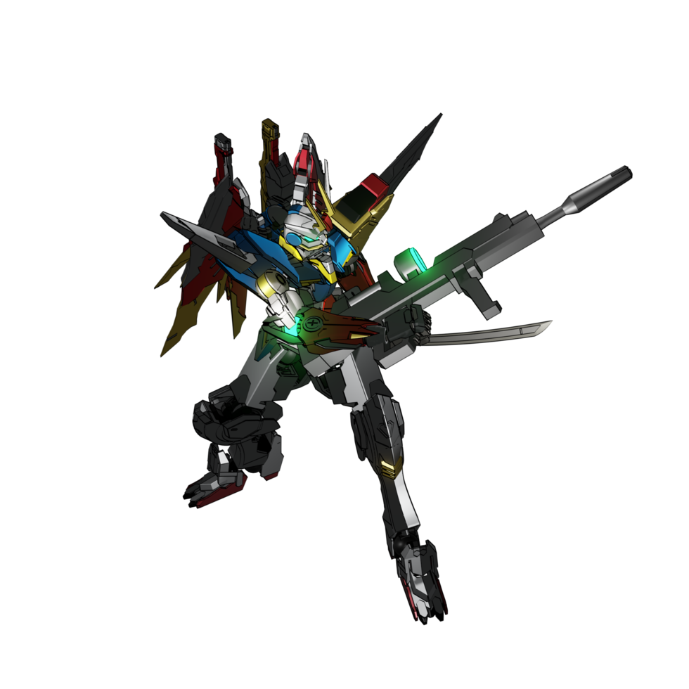 mecha attacco posa png