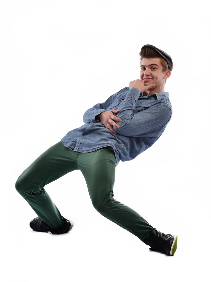 young man dancing photo