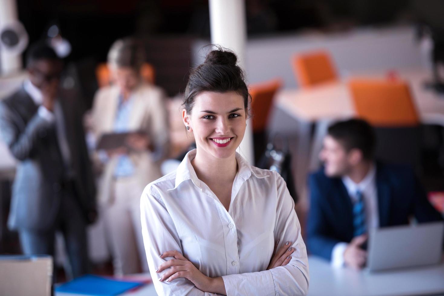 business woman at office photo