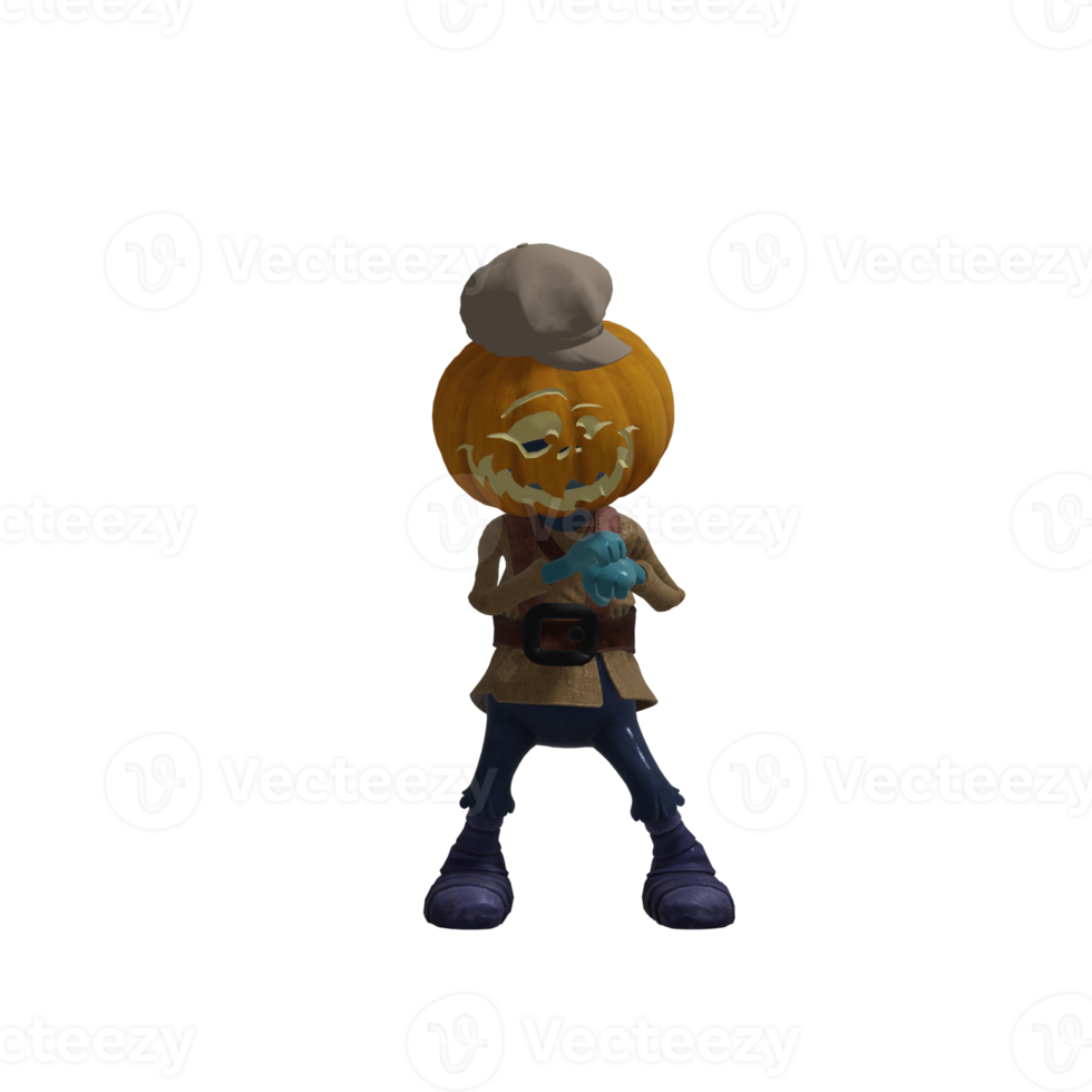 Pumpkin monsters dancing png
