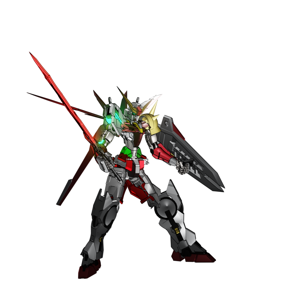 Mecha prêt à attaquer png