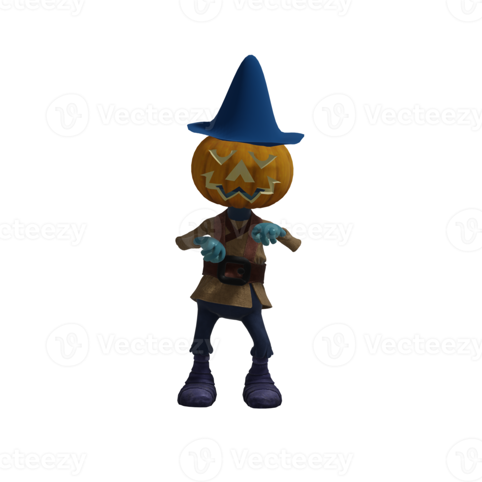 zucca mostro posa Halloween png