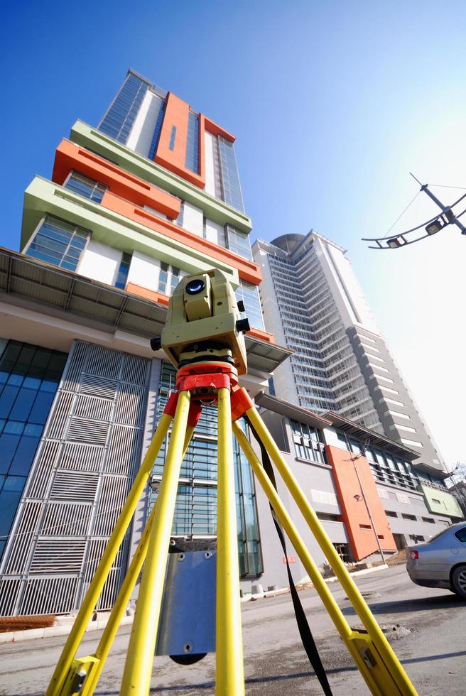Russia, 2022 - modern building at sunny day and clear blue sky photo