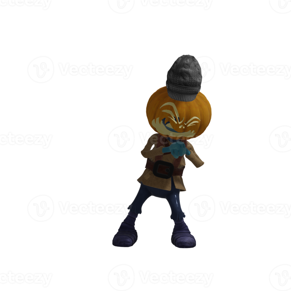 Pumpkin monsters dancing png