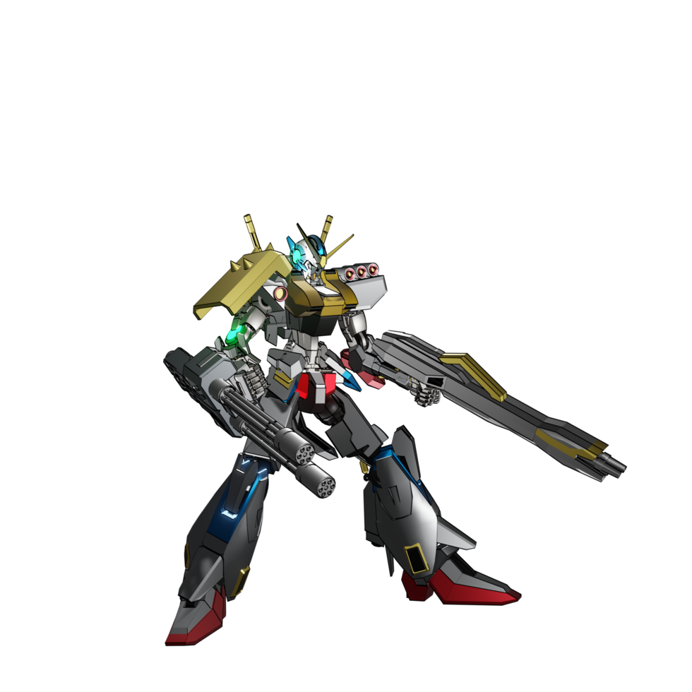 Mecha attack pose png