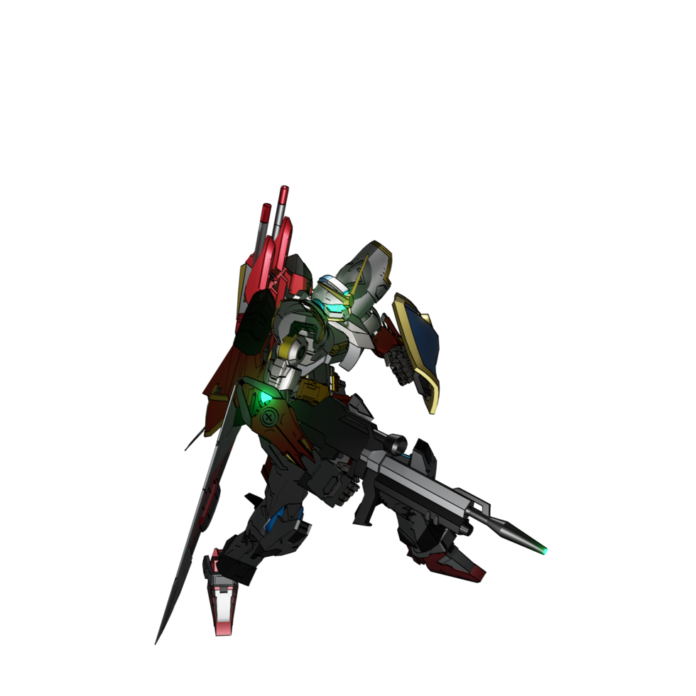 Mecha-Angriffspose png