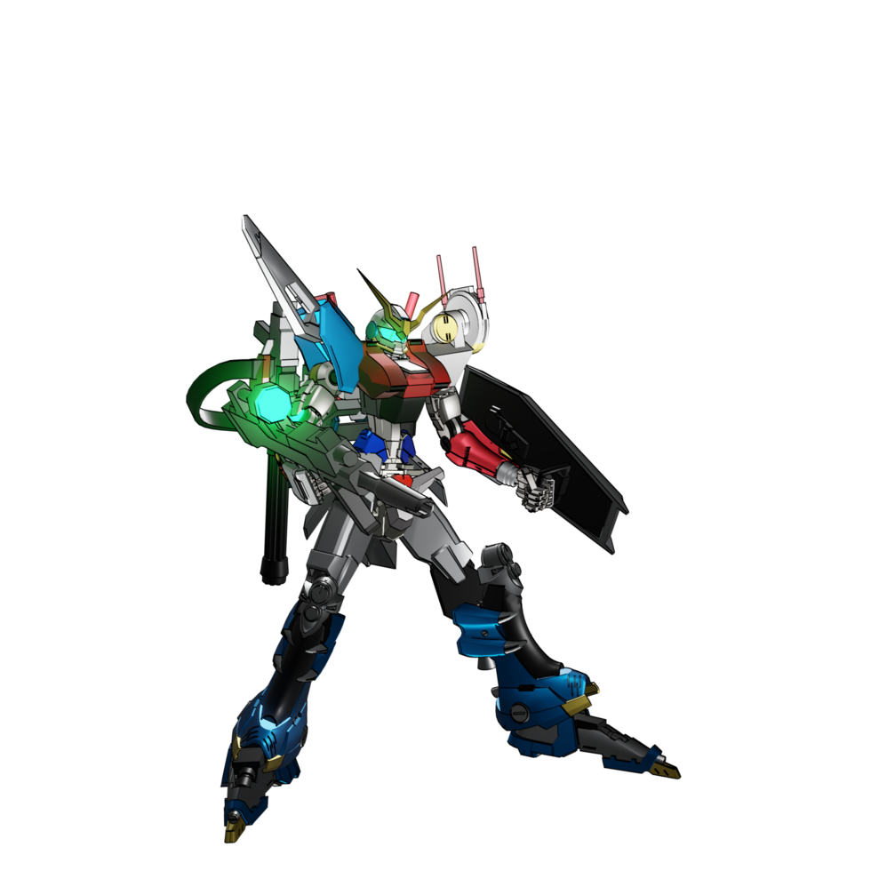 Robot attack pose png