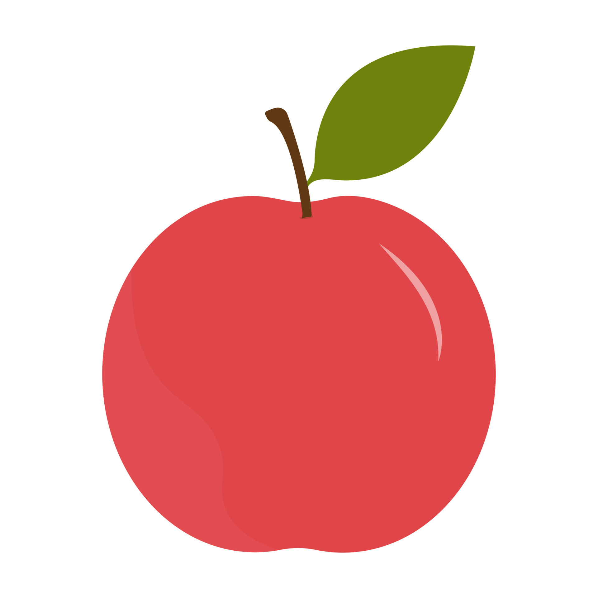 pink apple on a white backgrund 12505660 Vector Art at Vecteezy