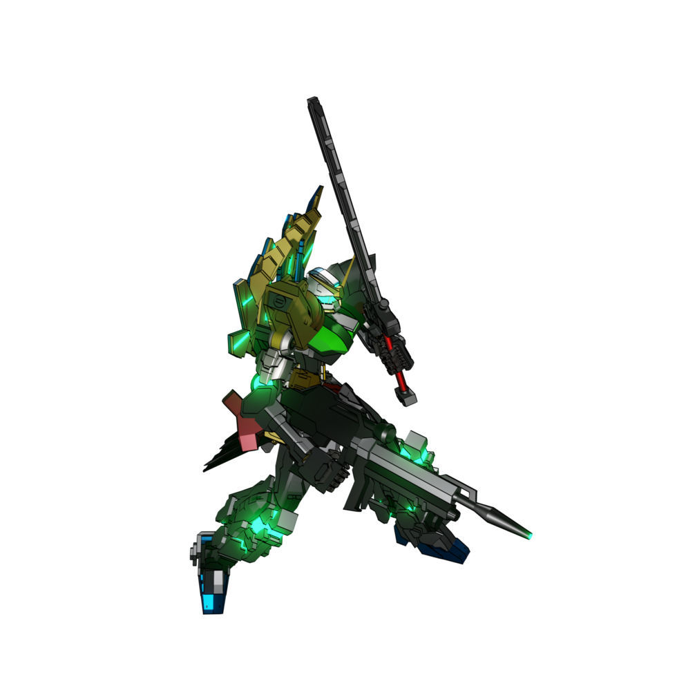 Mecha-Angriffspose png