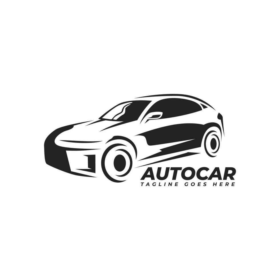 concepto de diseño de logotipo de vector de coche