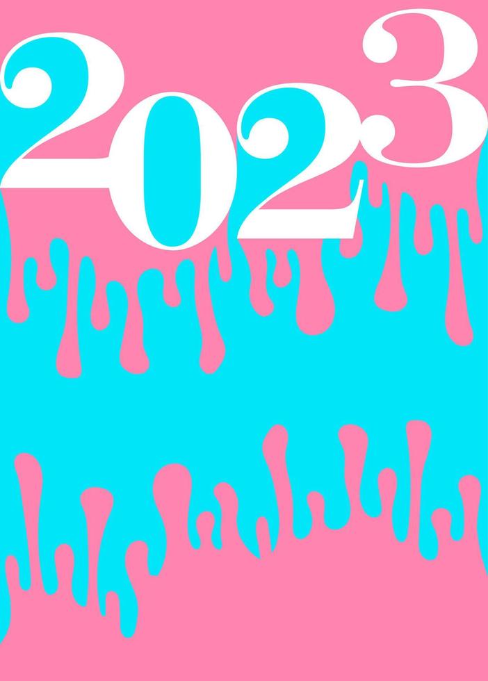 2023 typography vector