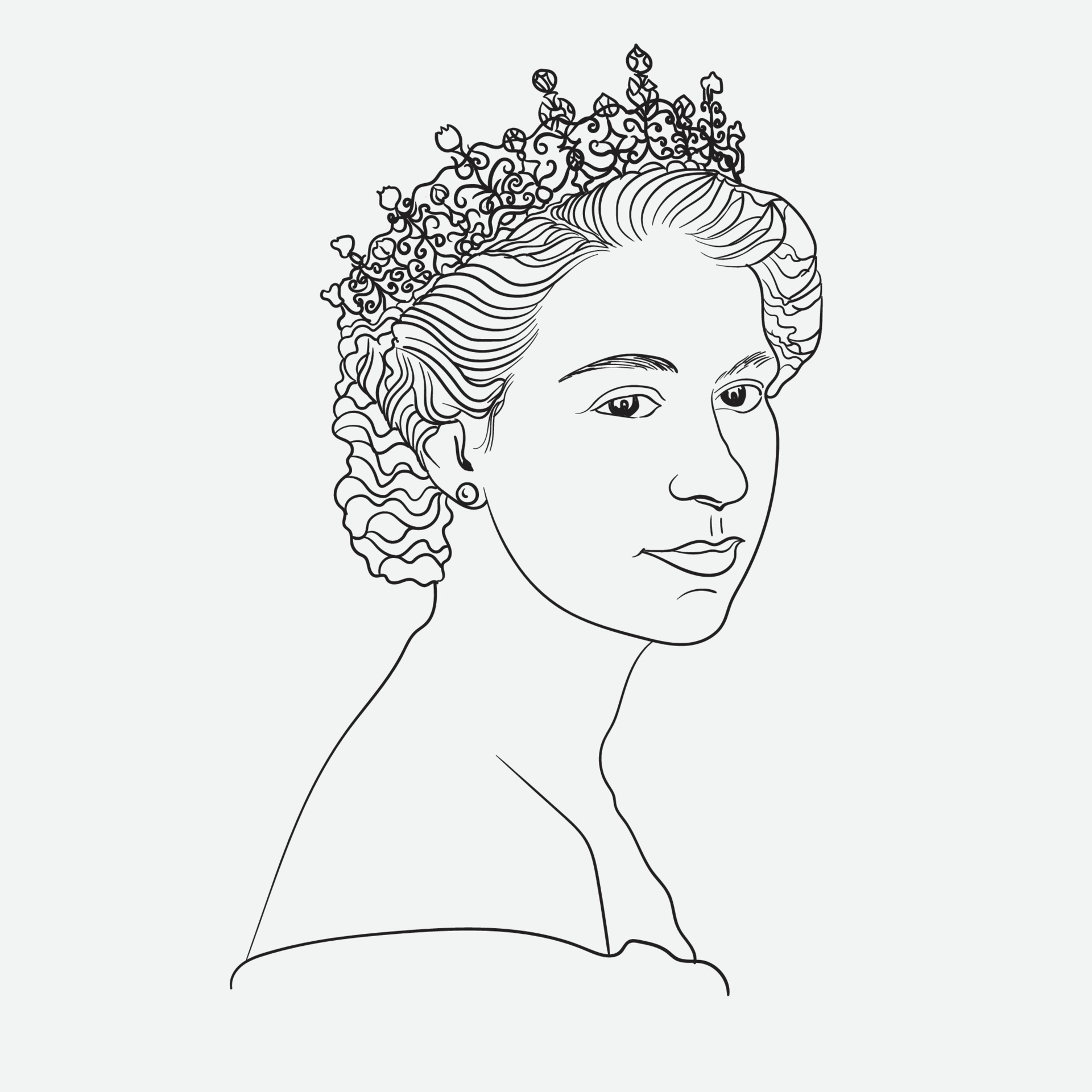 Queen Elizabeth II sketch – ArtyMissK