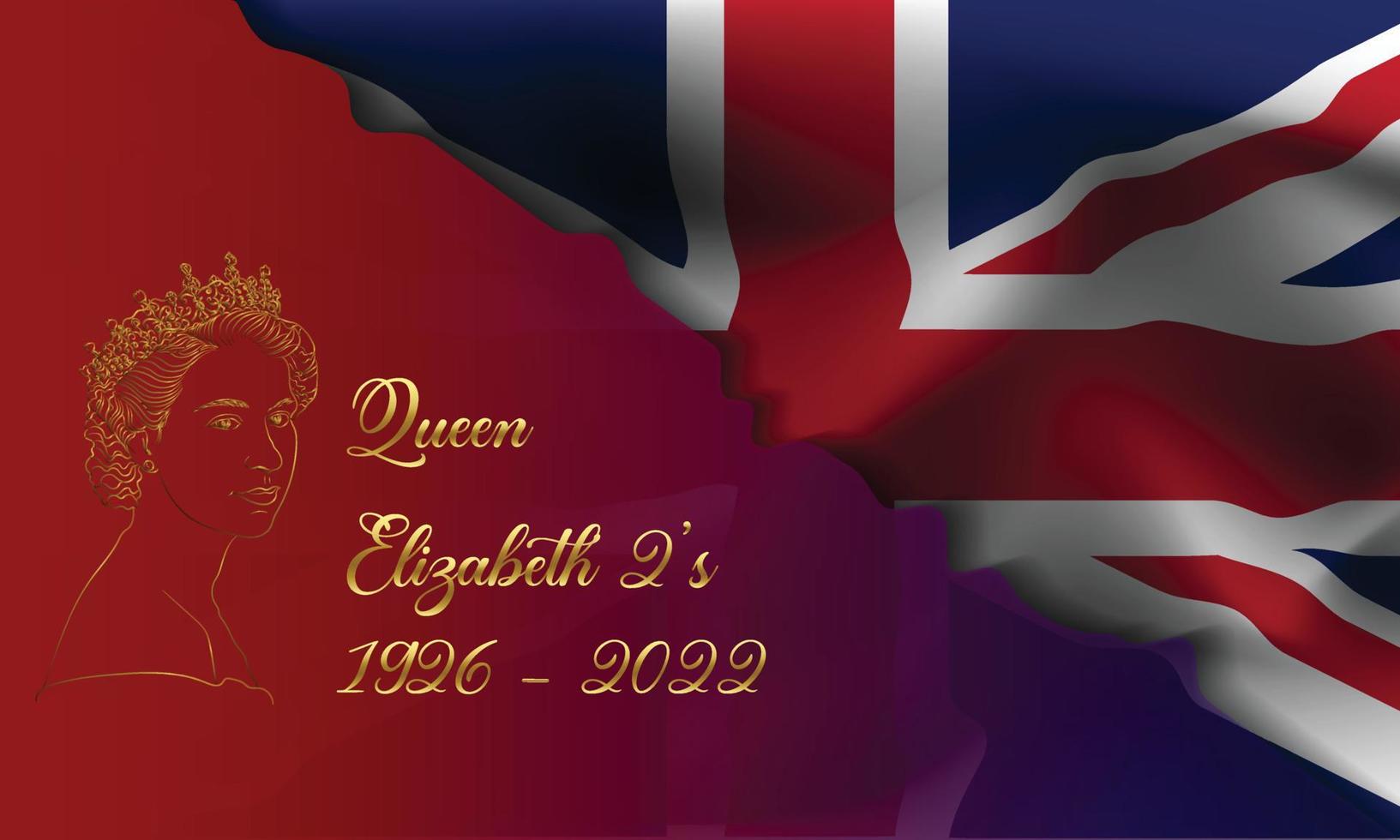 united kingdom britain queen banner background vector illustration
