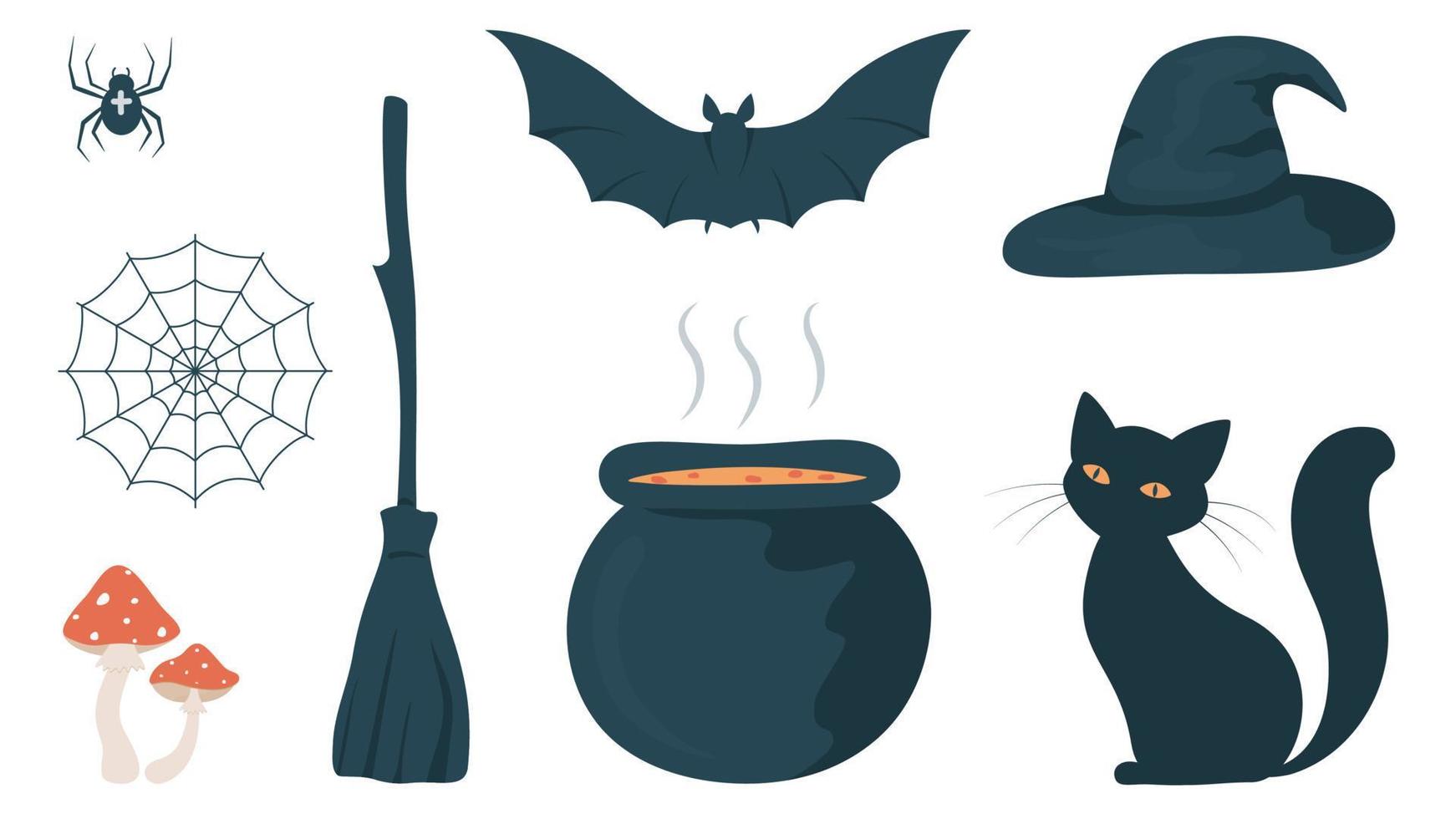 witchcraft clip art collection vector