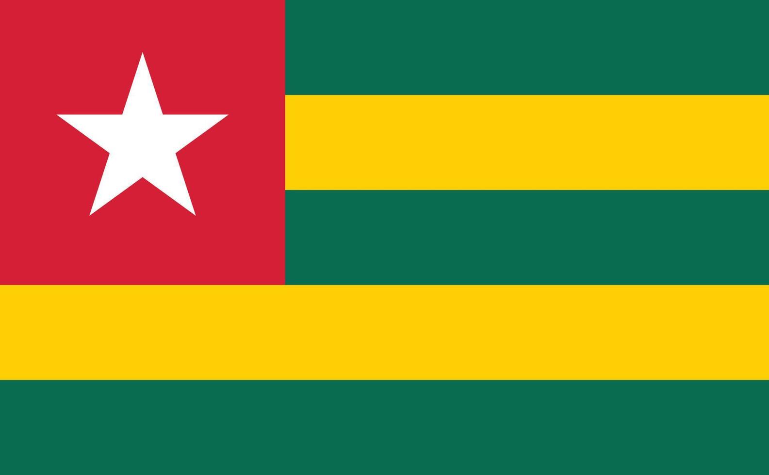 Flag of Togo vector