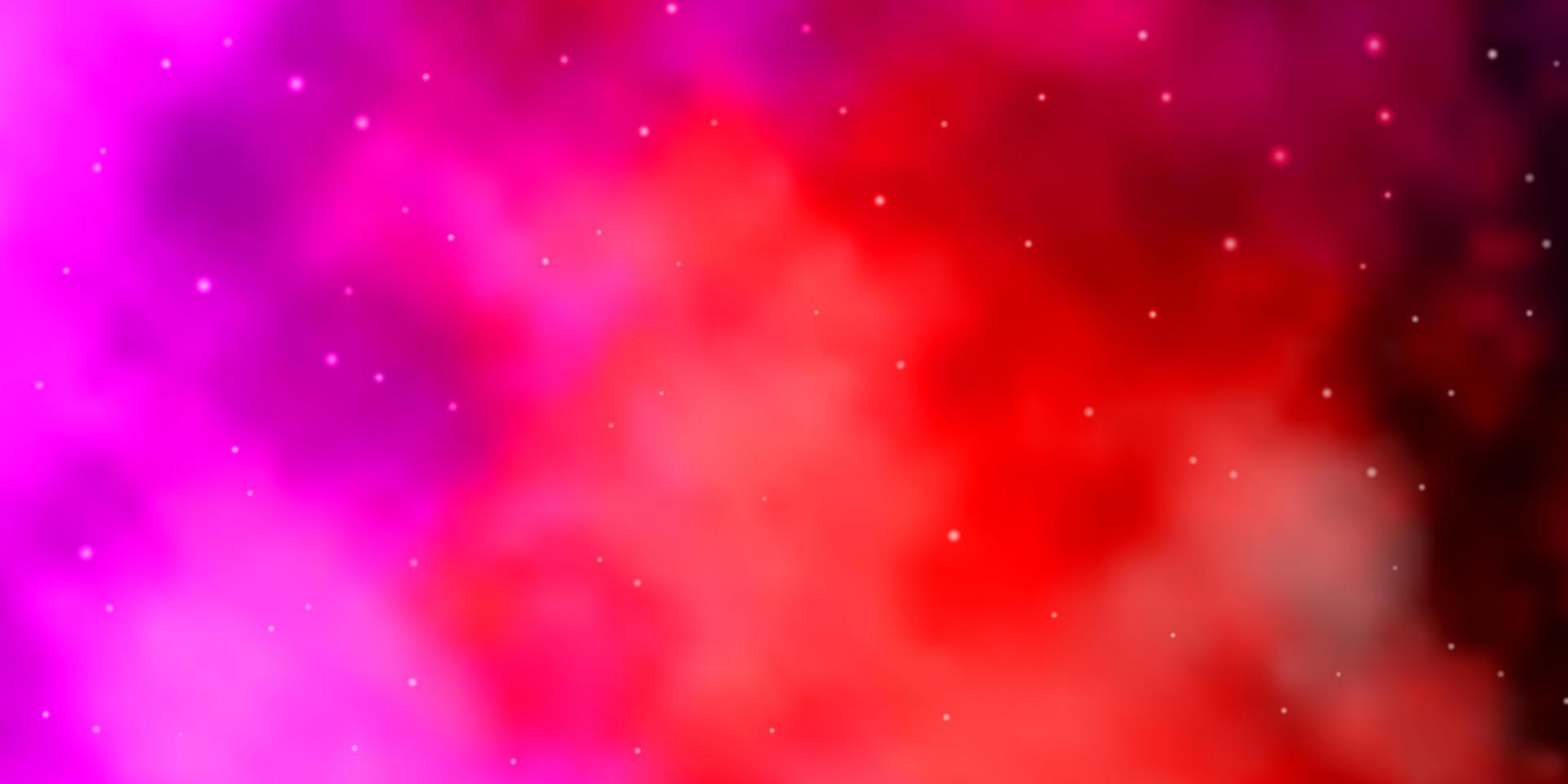 Light Pink, Yellow vector pattern with abstract stars.