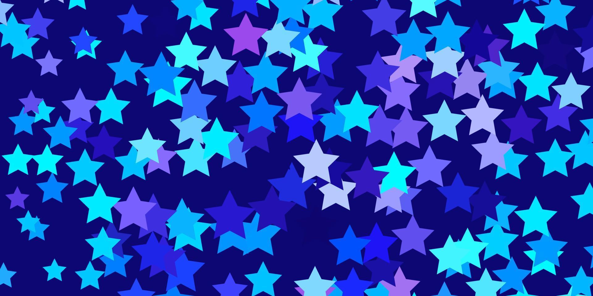 Light Pink, Blue vector background with colorful stars.