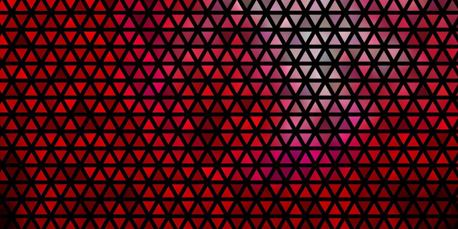 Light Pink, Red vector texture with triangular style.