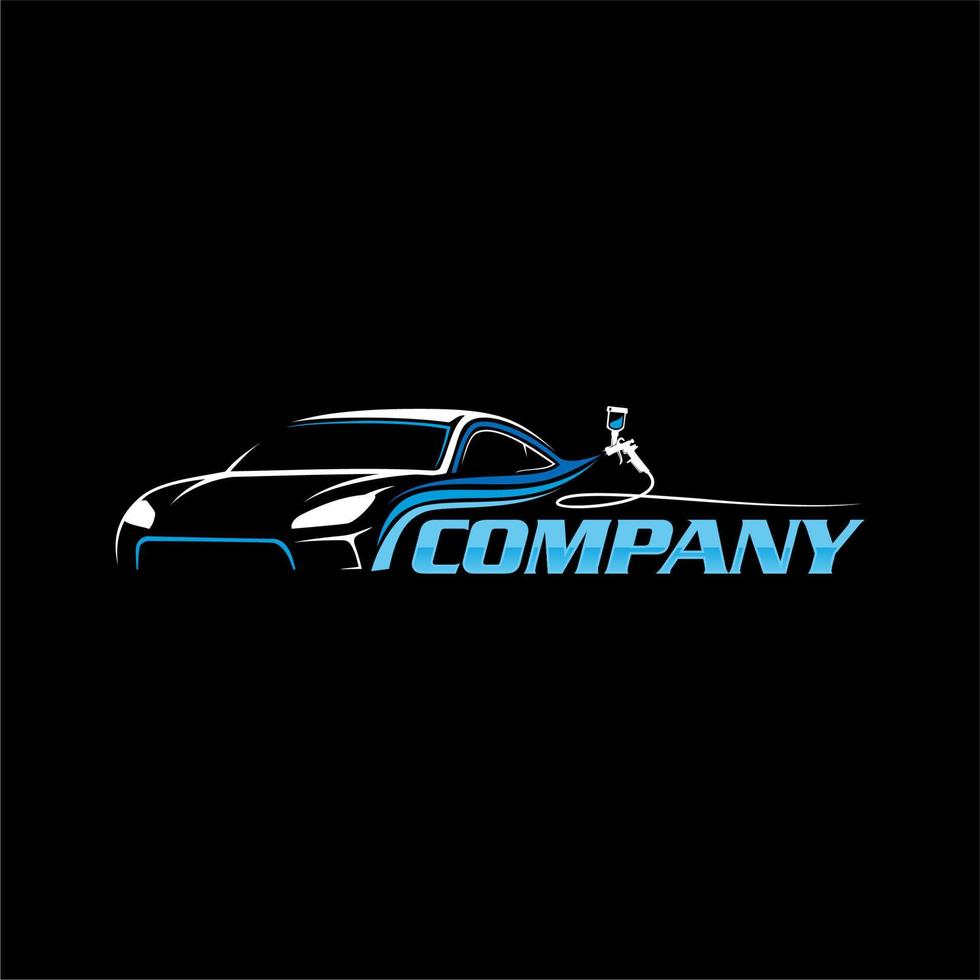 auto paint logo car painting logo vector